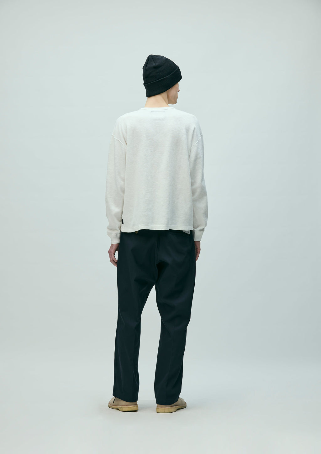 Honeycomb Fabric Crewneck Ls