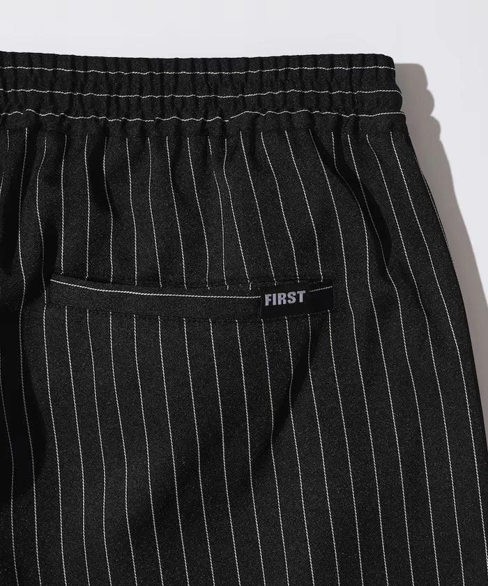 Spindle Stripe Easy Wide Pants / Compatible with Setup