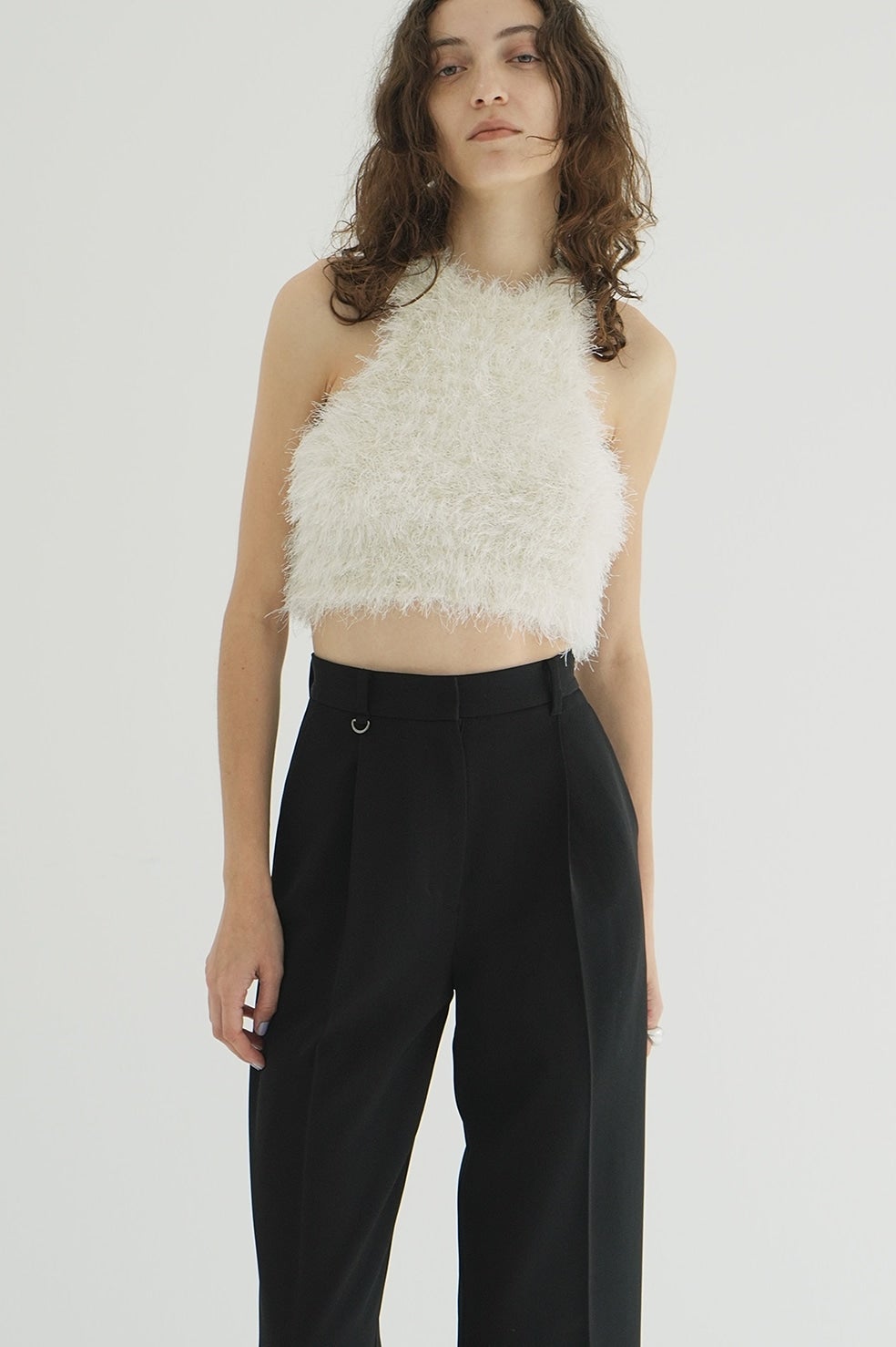 SHAGGY AMERICAN SLEEVE KNIT TOPS