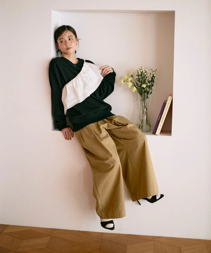 Organic Cotton Multiway Color Sweat / French Terry Sweat / Set Item