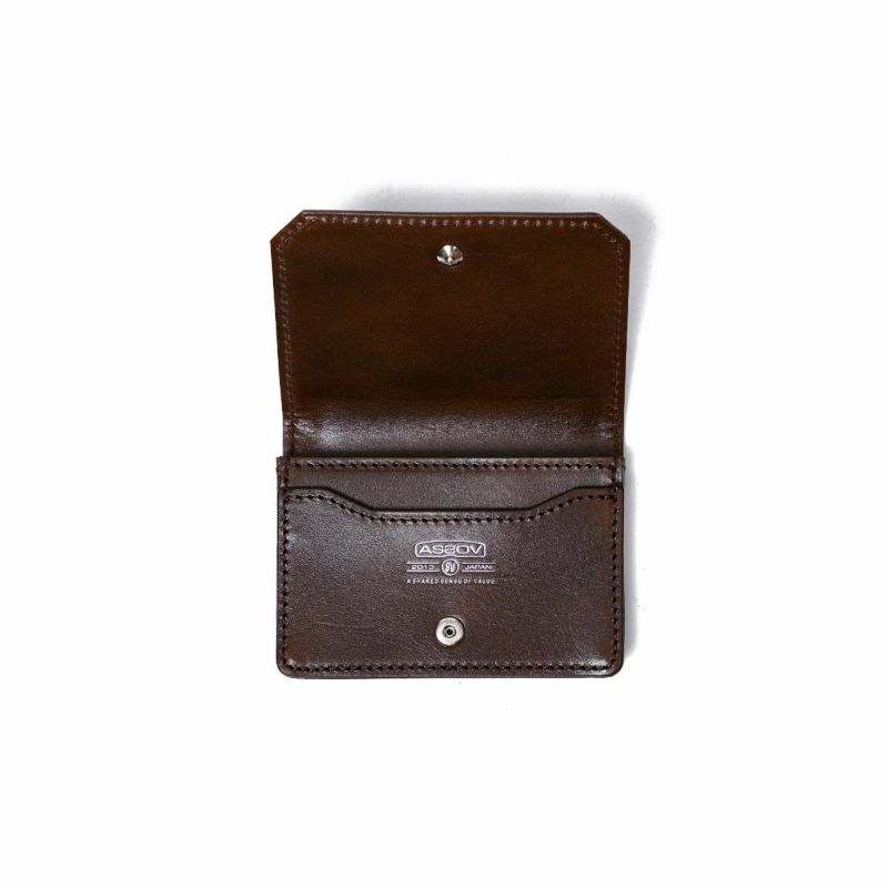 ANTIQUE LEATHER WALLET SERIES LEATHER CARD CASE/CHOCO