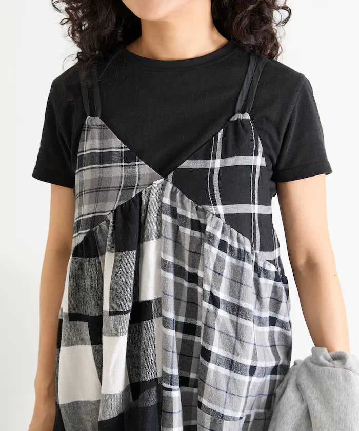 Vintage Remake Check Cami Dress