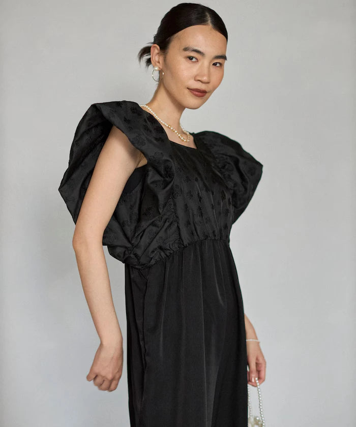 2WAY Flower Sheer Jacquard Docking All-in-One