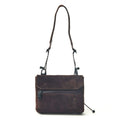WATER PROOF SUEDE SACOCHE WALLET/CHOCO