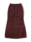 13W Corduroy Maxi Skirt