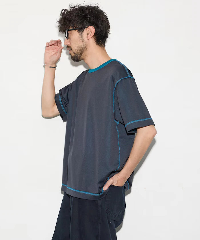 Relaxed Fit Reversible Cardboard Short Sleeve T-Shirt / Color Design