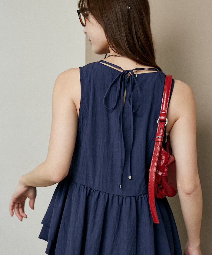 Nylon Washer Asymmetrical Blouse Limited Edition