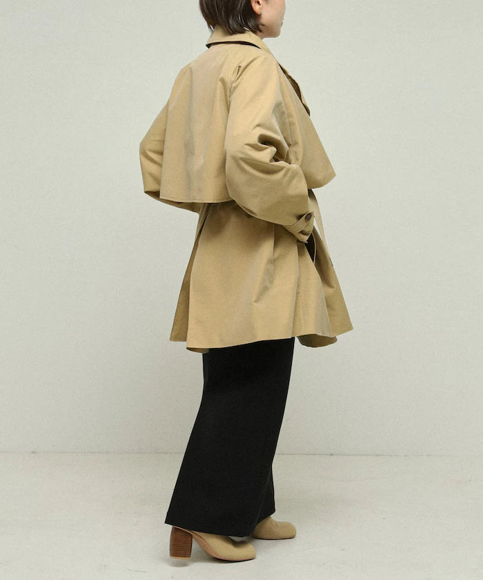 T/C Chambray Short Trench Coat