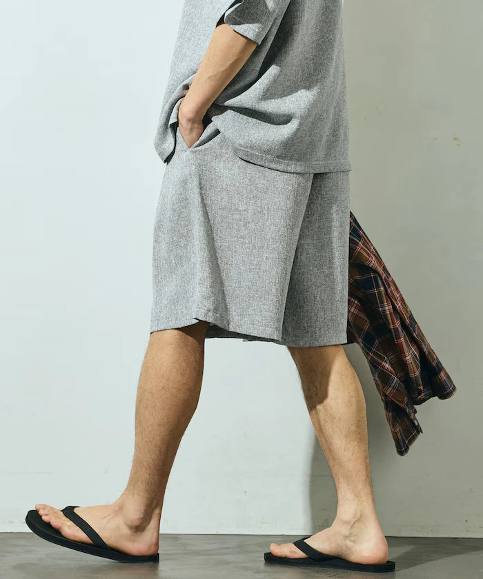 Summer Tweed Easy Wide Shorts / Compatible with Setup