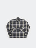 W's TECH SPORTS OPEN COLLAR SHIRT L/S BIG TARTAN