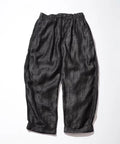French Linen Denim 1 Tuck Trousers