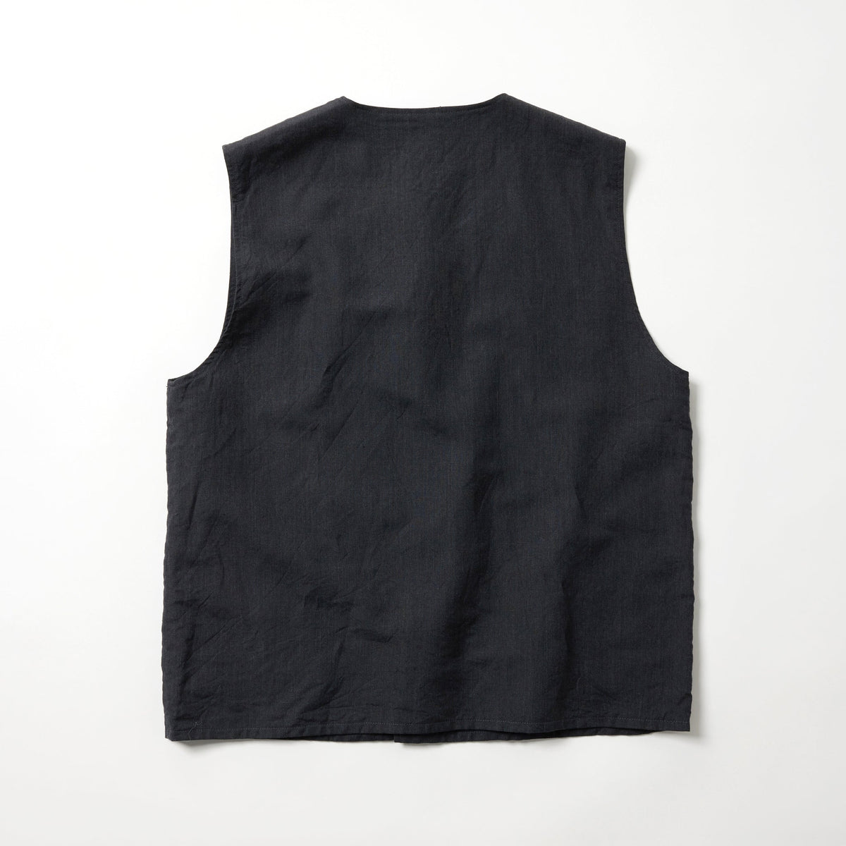 Linen Wool Tropical Crew Neck Vest