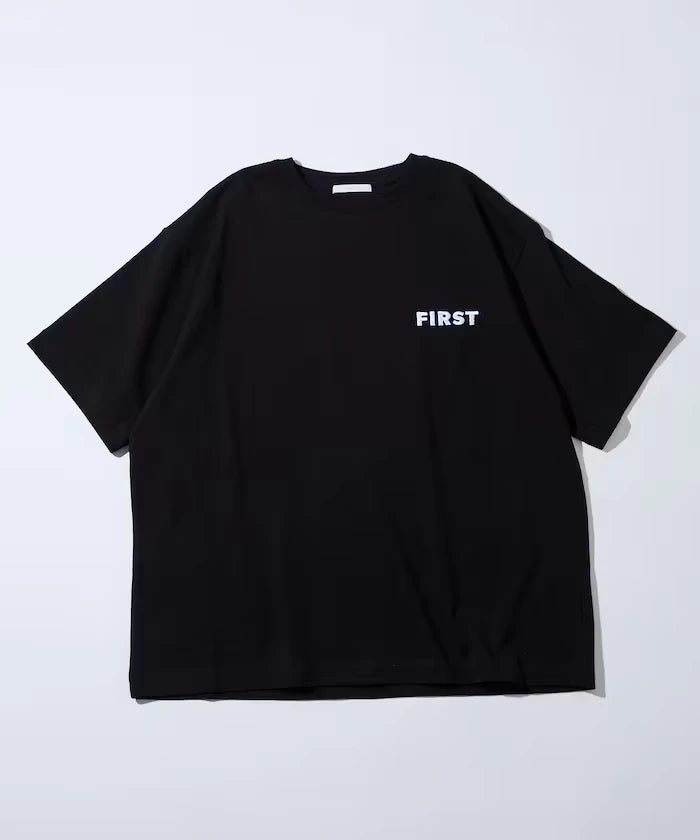 6 Ounce Front Logo Embroidered Crew Neck T-Shirt / One Point Design T-Shirt Left Chest Embroidery First Limited Edition