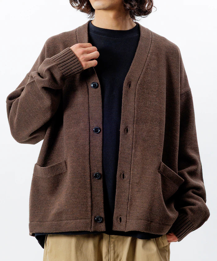 Relaxed Fit Easy Care Washable V-Neck Cardigan