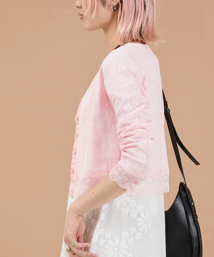 Eyelet Lace Cardigan
