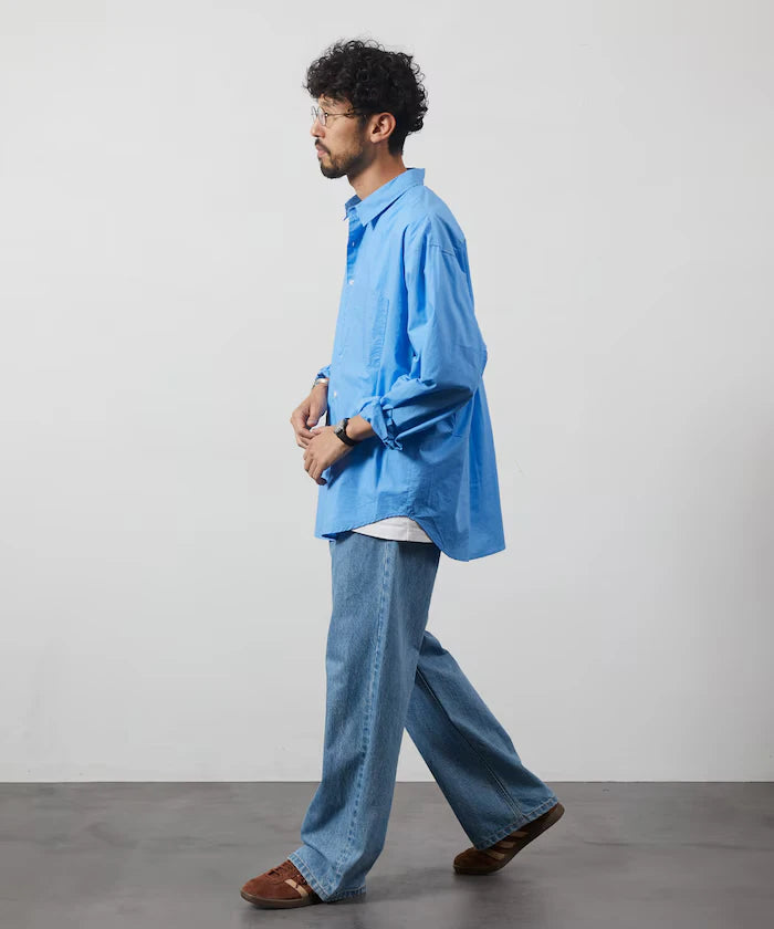 <New Color Added> Relaxed Fit Broad Shirt / Regular Collar / Long Sleeve