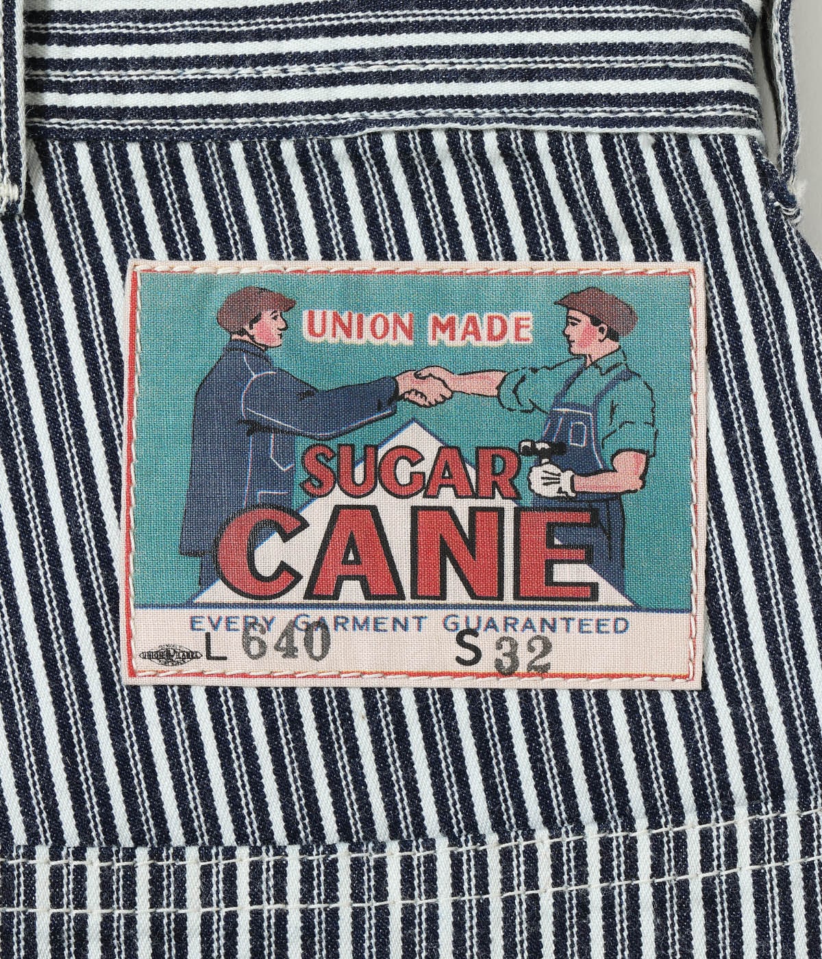 Fiction Romance 6oz. Indigo Stripe Double Knee Shorts