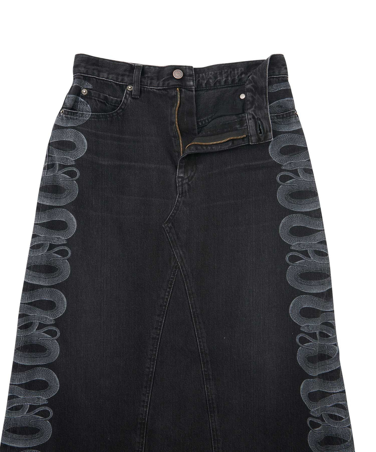 Snake Loop Remake Denim Skirt