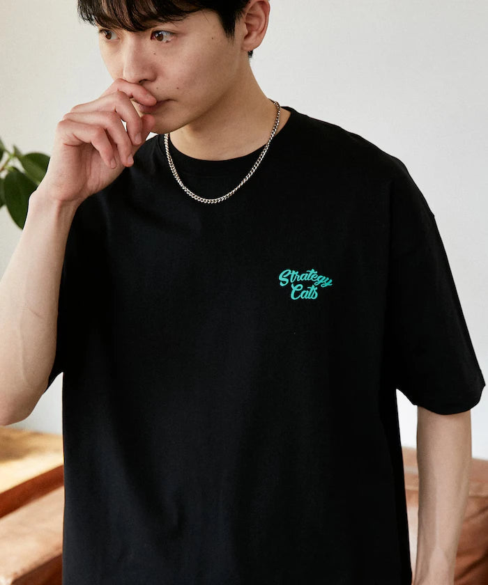 <Functional Material> STRATEGY Cat Print T-Shirt Limited Edition