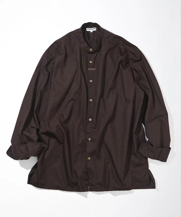 Broadcloth Band Collar Shirt