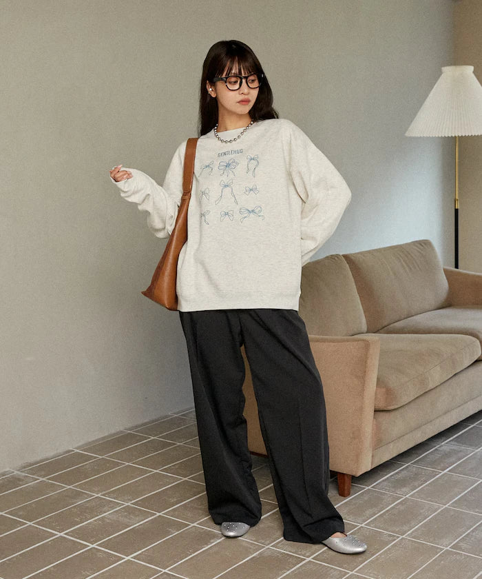 Ribbon Embroidery Crew Sweat Limited Edition