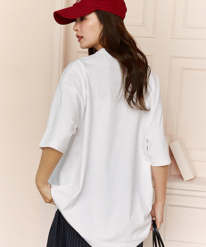 <Functional Material> Genteel Rabbit Print T-Shirt Limited Edition