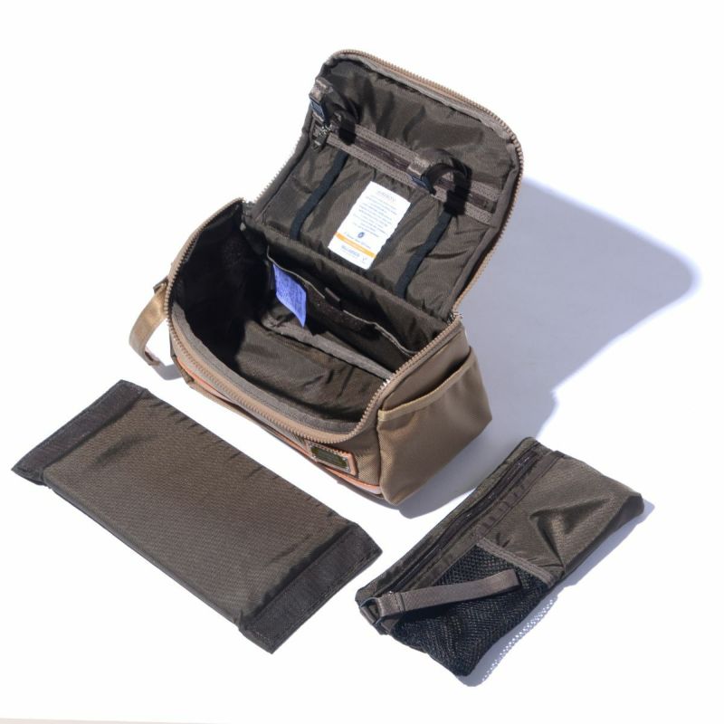 EXCLUSIVE BALLISTIC NYLON - ROUND POUCH GOLF SERIES/BLACK