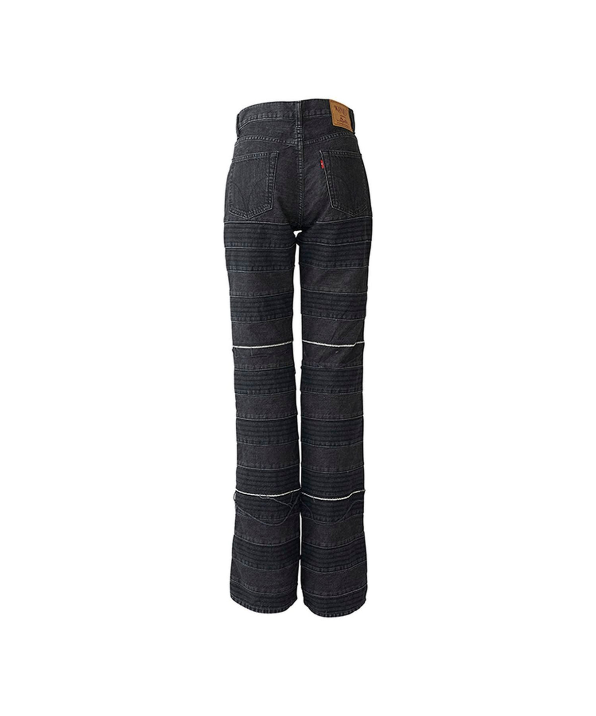 Scratch Flare Denim Pants