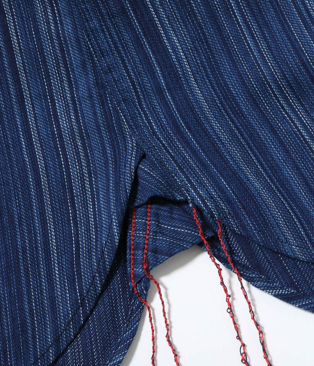 FICTION ROMANCE 5.5oz. INDIGO STRIPE WORK SHIRT