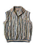 7G Knit GAUDY Half ZIP Vest