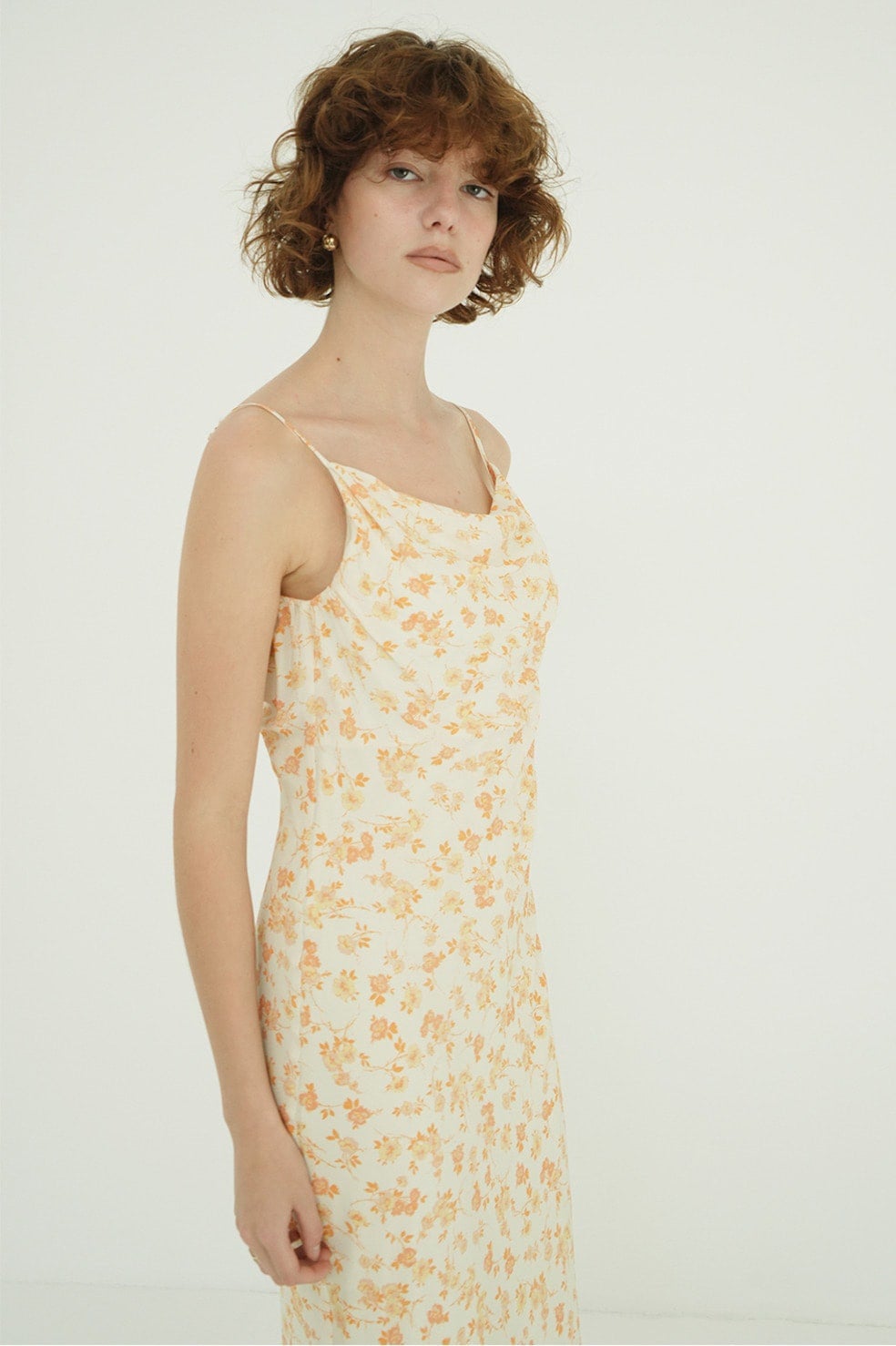 MABEL FLOWER DRAPE CAMI ONEPIECE