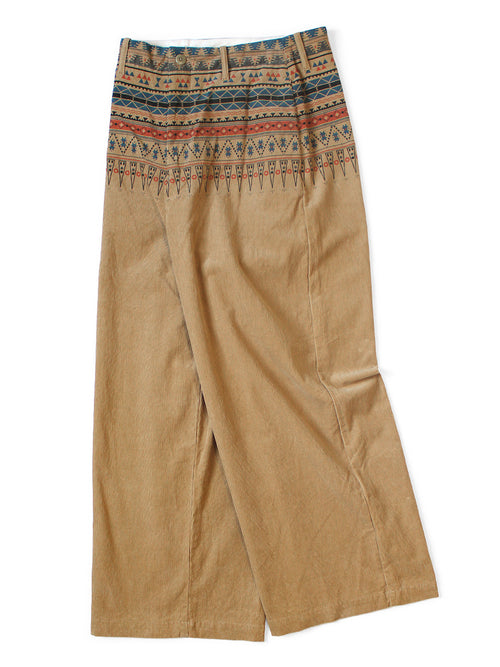 14W Corduroy Tapered Baggy Pants (Town Class...