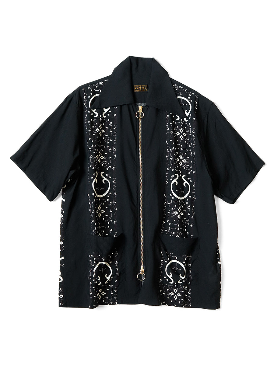 Silk Rayon Habanana Pattern Drizzle Cuba...