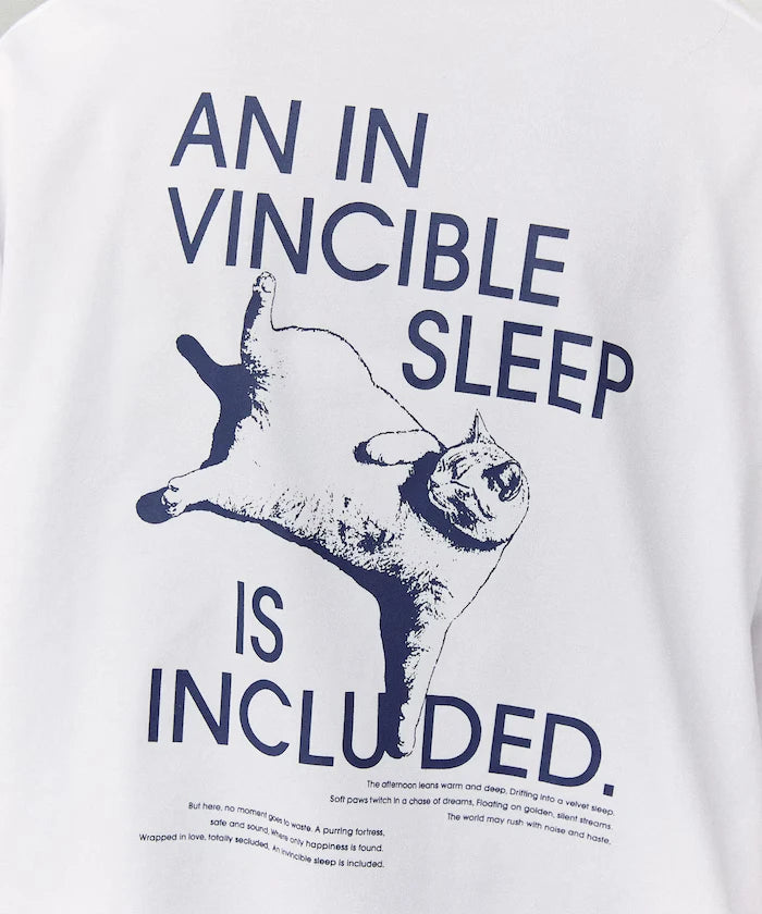 VINCIBLE SLEEP Cat Print T-Shirt Limited Edition