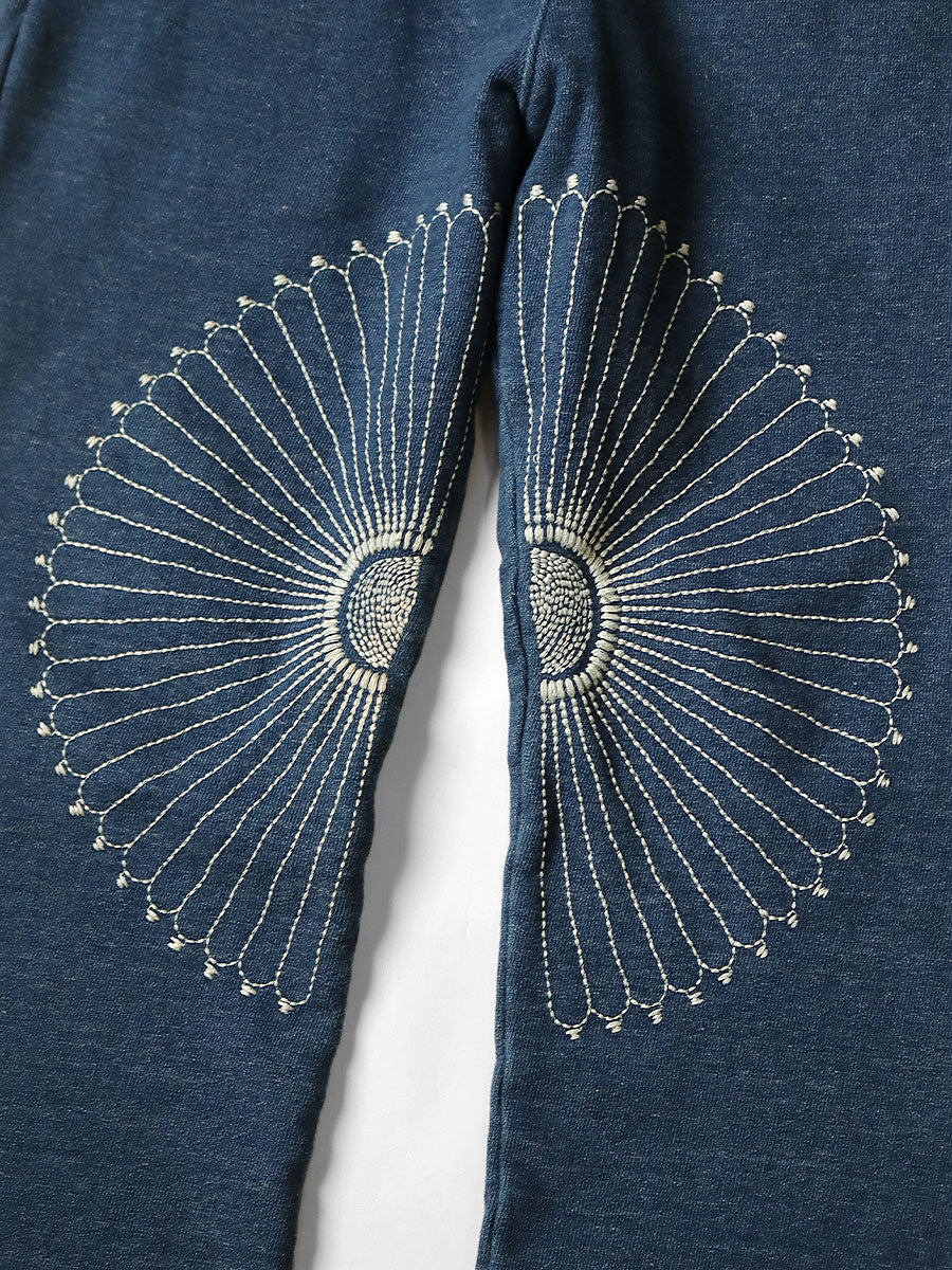 IDG Back Fabric Sweat Rib Pants (Furoshiki Embroidery)