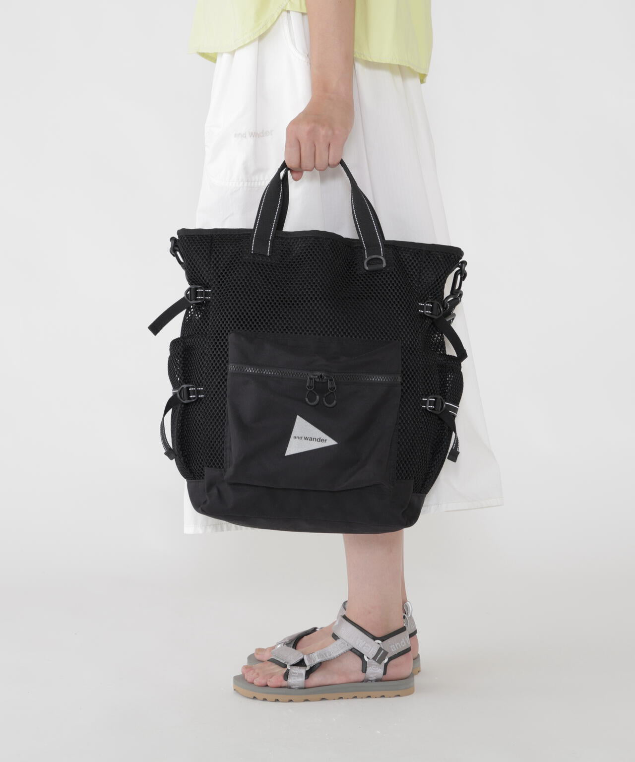 3D mesh 2way tote bag