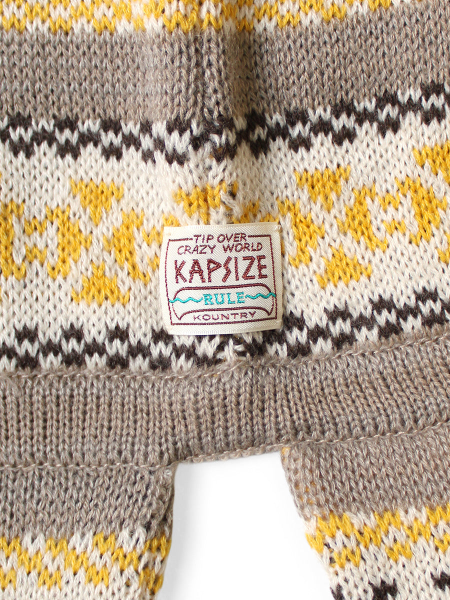 5G Wool Yellowknife Fair Isle Balaclava Scarf