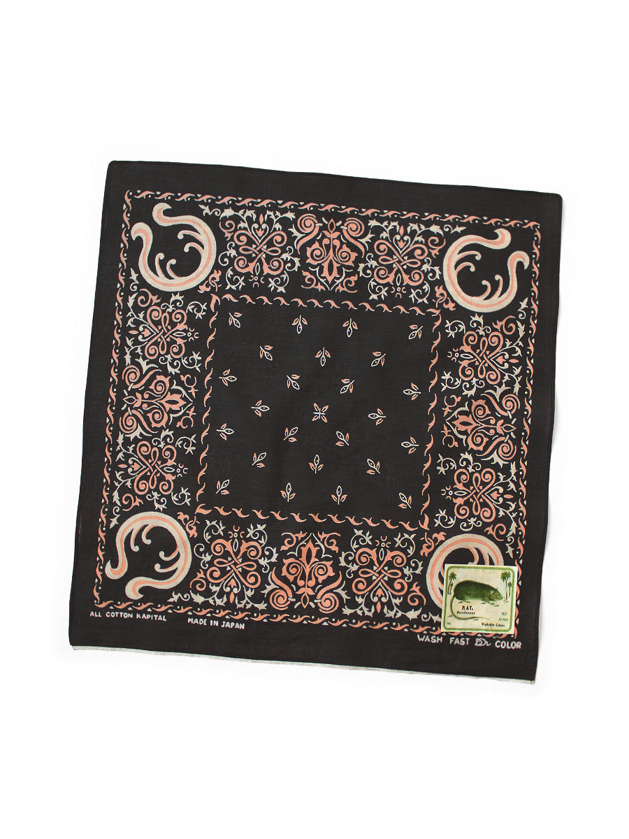 fastcolor selvedge bandana (ANTLER NAJA) 15x15