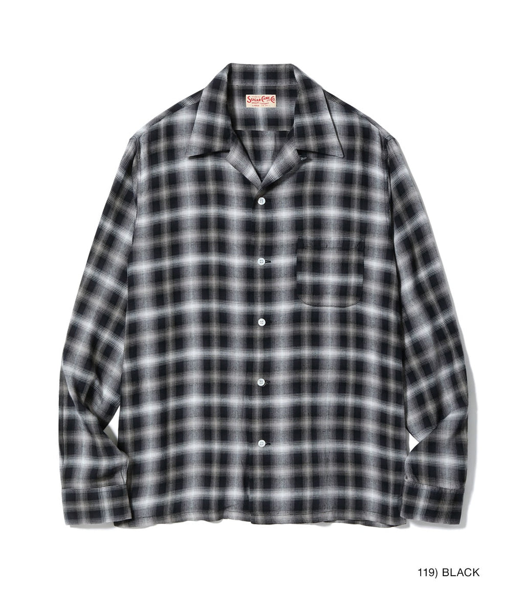 Rayon Ombre Check Open Shirt