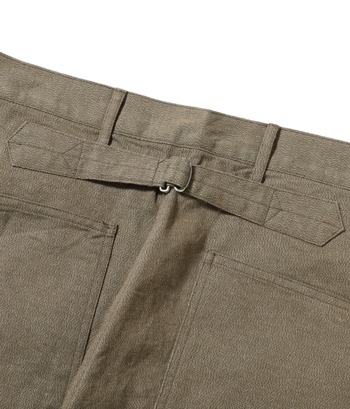 TROUSERS, WORKING, BROWN DENIM