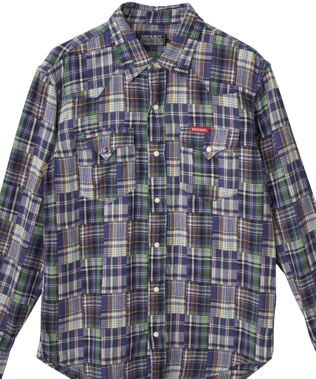 Double Gauze Check Western Shirt
