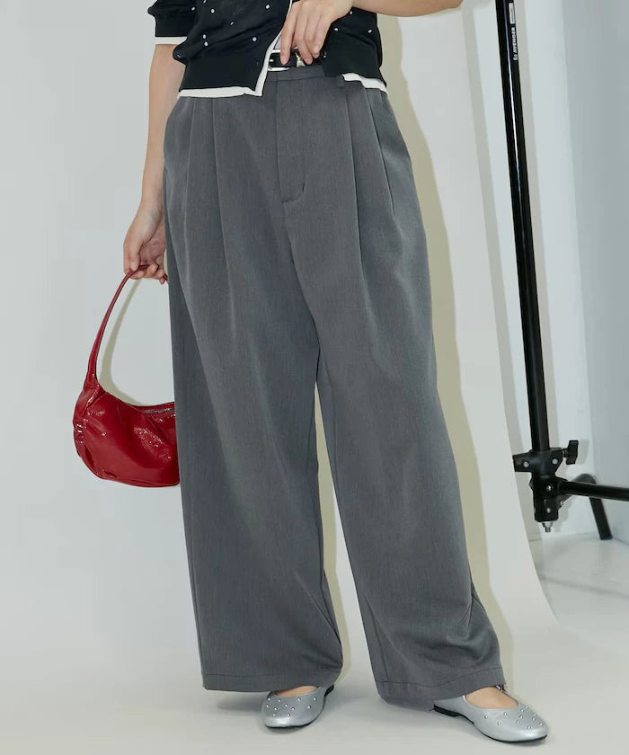 2-pleat slacks pants limited edition