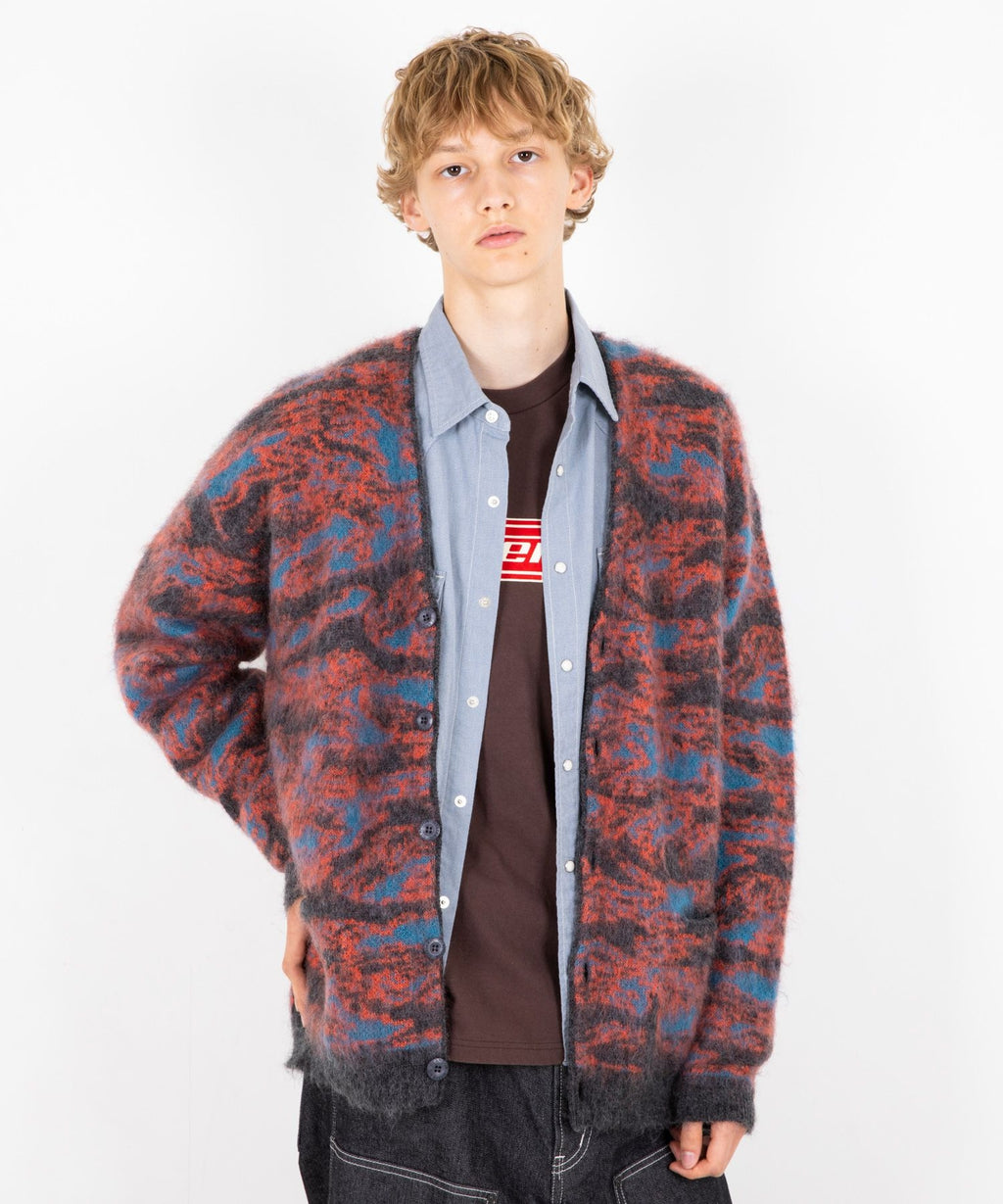 TIGER CAMO Jacquard Cardigan