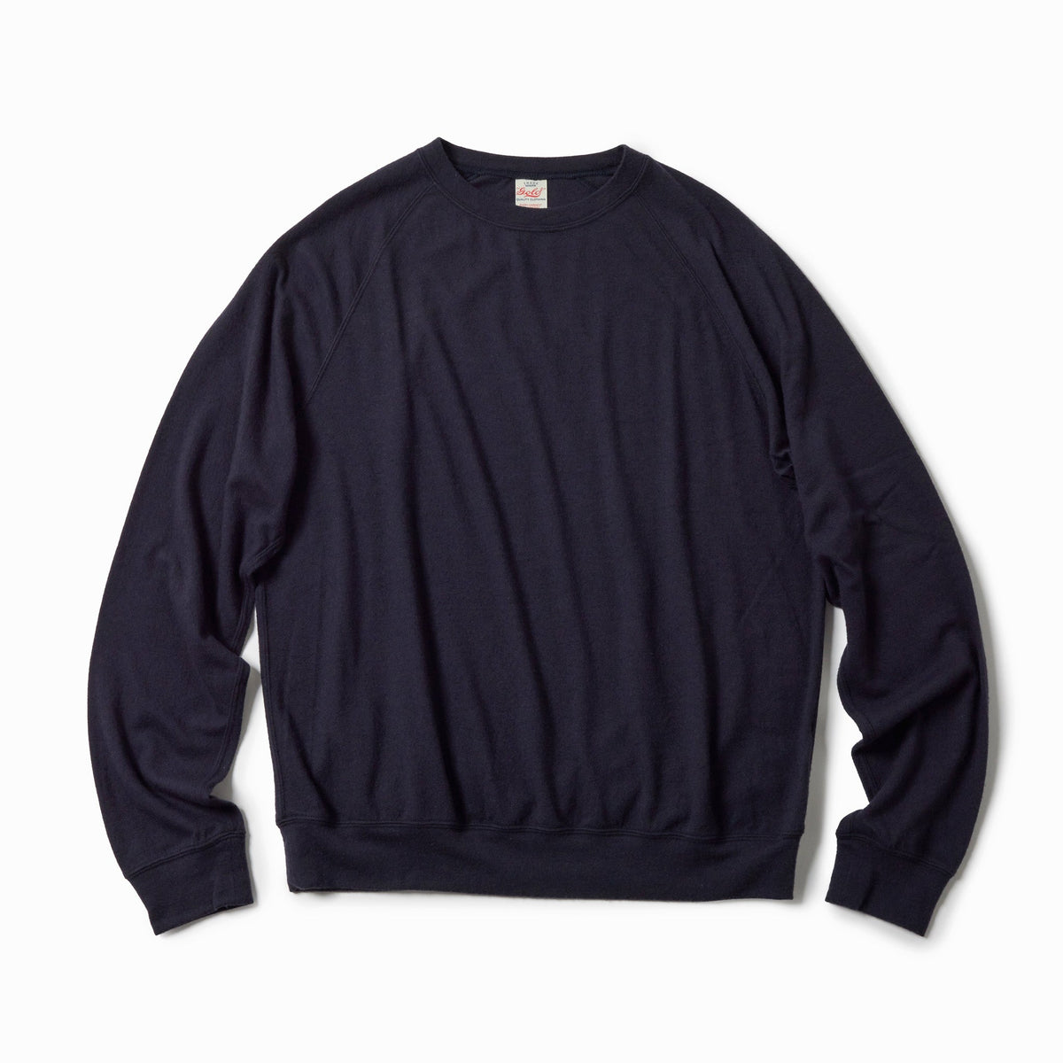 GL69413 / WASHBLE WOOL SUPER 140's RAGLAN CREW NECK SHIRT