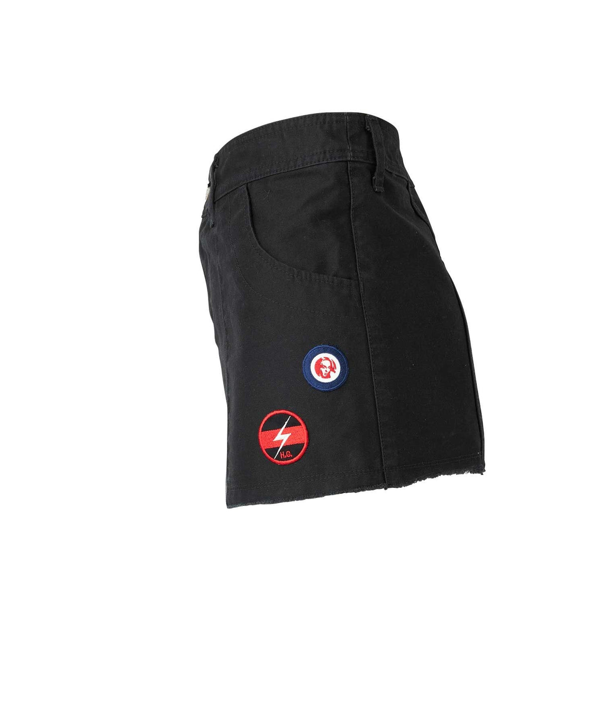 Noise Patch Military Low Rise Mini Skirt