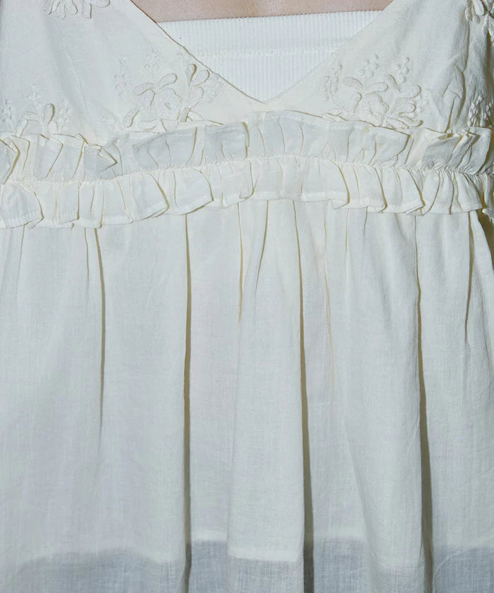 Floral Embroidery Detail Camisole Bustier Limited Edition