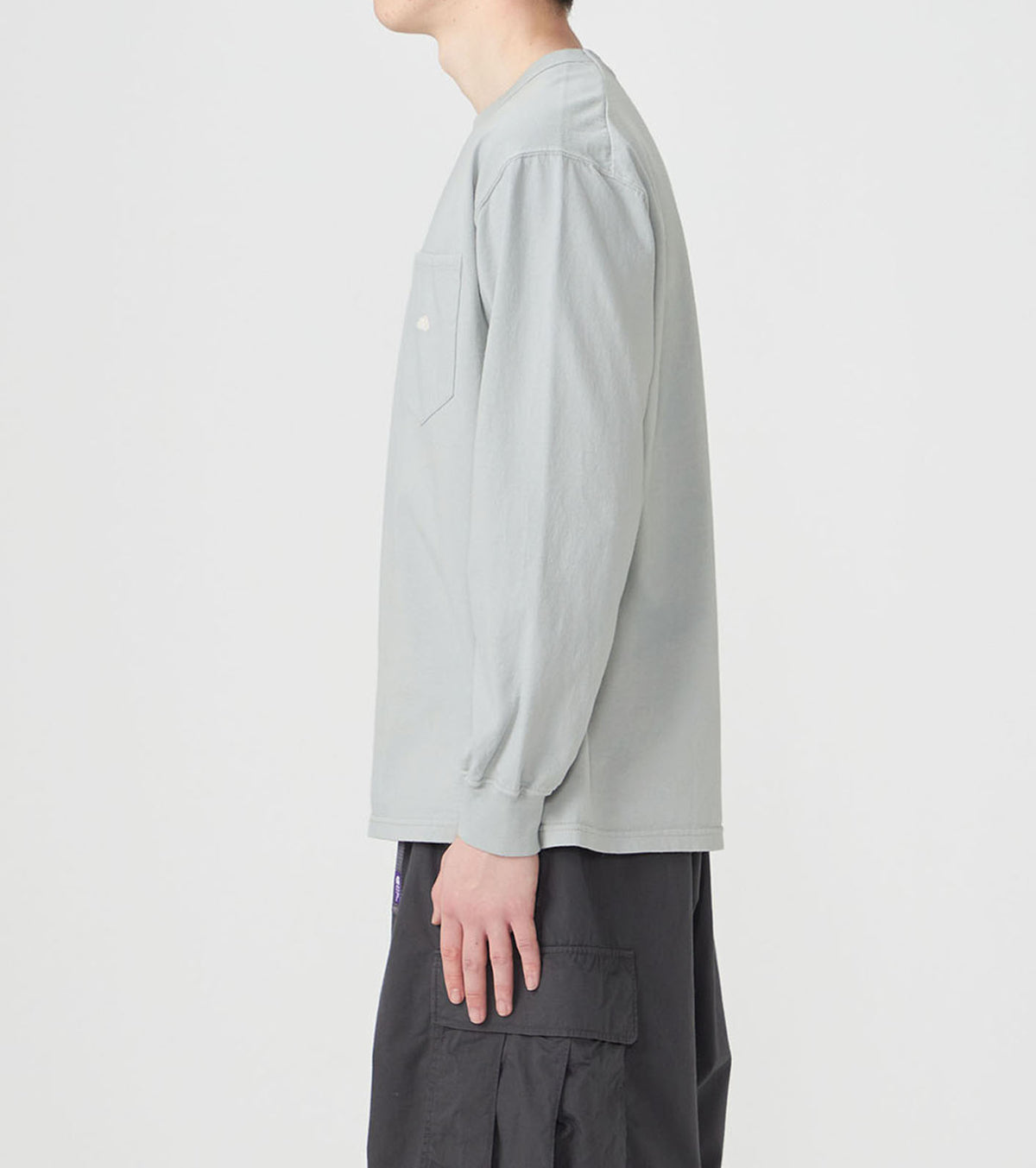 8oz Field Long Sleeve Pocket Tee