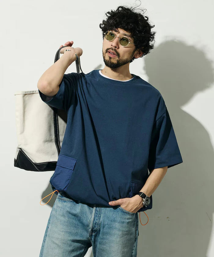 6 Ounce Side Pocket Spindle Short Sleeve T-Shirt / Big Silhouette