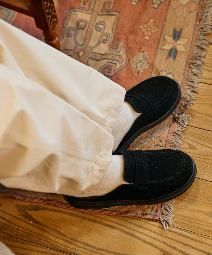 Velour Leatherette Loafer Mule / Slip-on [23~28cm] 【Limited Edition】