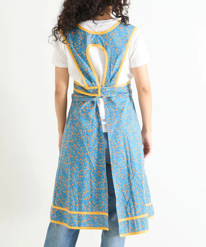 Floral Pattern Apron Style Dress